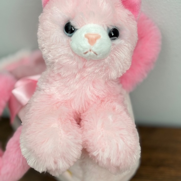 Aurora Fancy Pals Pastel Rainbow PRINCESS KITTY Plush Cat & Carrier Purse SOFT - Picture 5 of 10